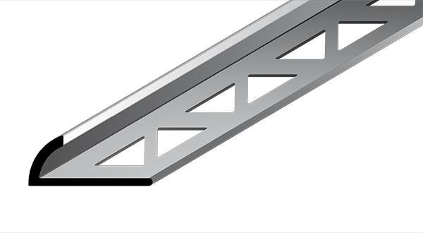 Perfil arredondado em PVC Branco para cantos de azulejos 8mm  - DBP 830